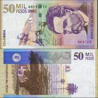 *50 000 Pesos Kolumbia 2003-2012 P455 UNC - Kliknutím na obrázok zatvorte -